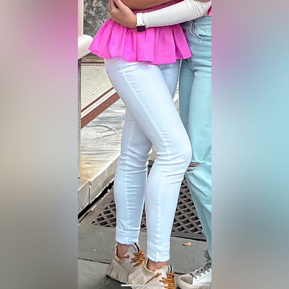 white womens jeans